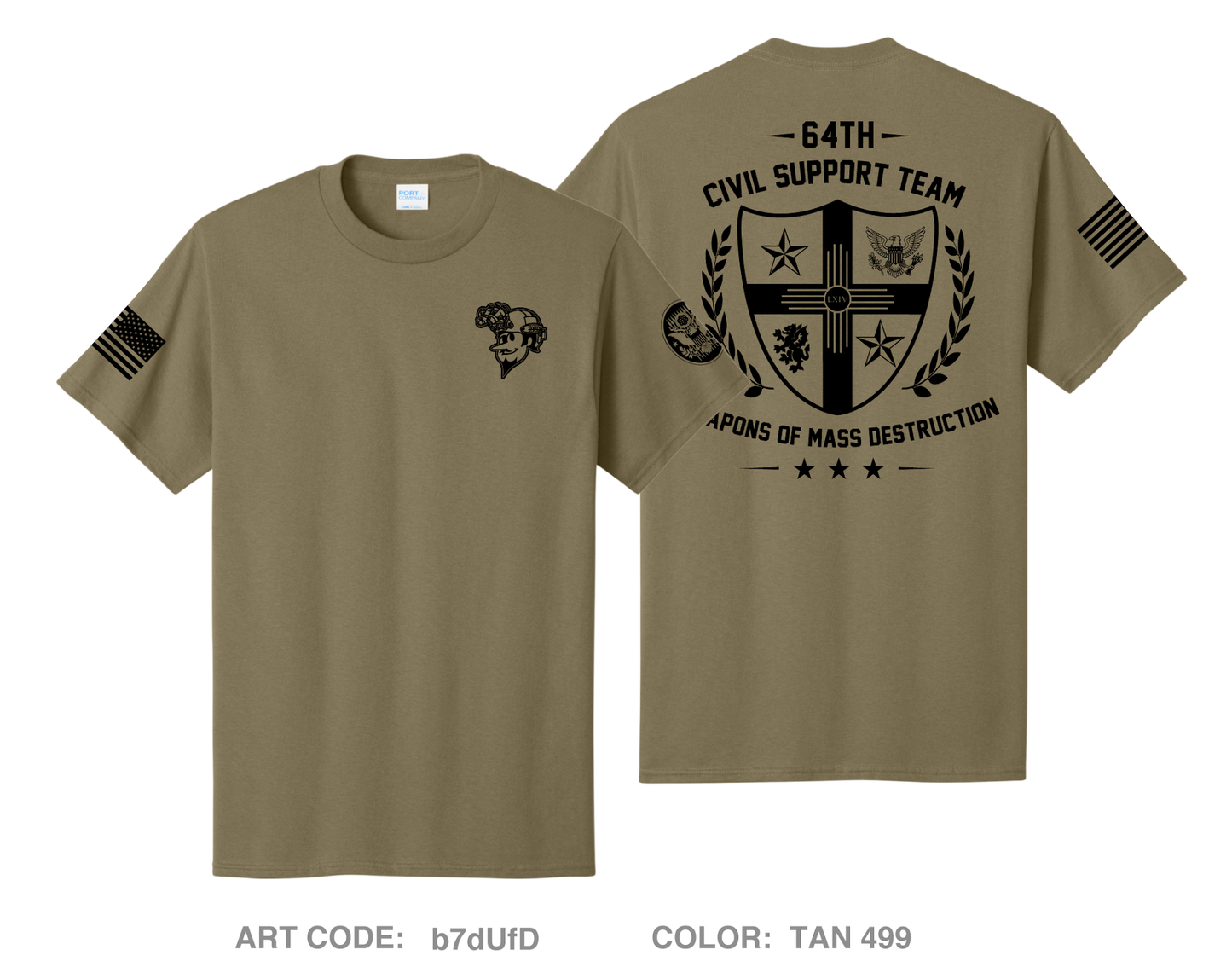 64th Weapons of Mass Destruction - Civil Support Team Fundraising Collection Comfort Unisex Cotton SS Tee - b7dUfD