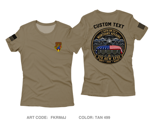 CUSTOM 54th/378th MA Core Women's SS Performance Tee - FKRMdJ