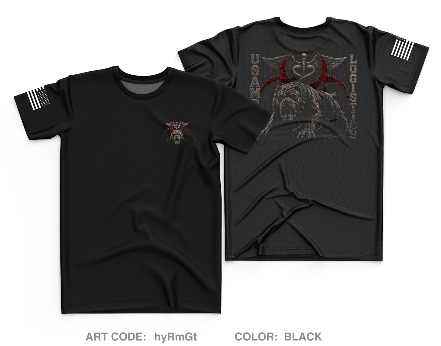 USAMRIID Logistics Core Men's SS Performance Tee - hyRmGt