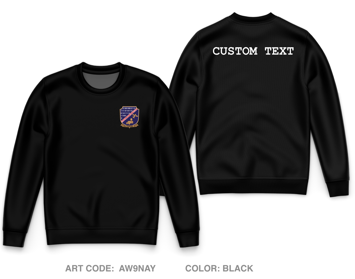 CUSTOM Marine Detachment Fort Gordon Core Men's Crewneck Performance Sweatshirt - AW9NAY