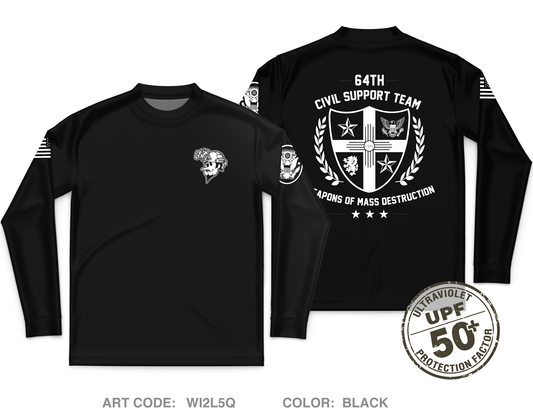 64th Weapons of Mass Destruction - Civil Support Team Fundraising Collection Core Men's UPF 50+ Performance LS Tee - WI2L5Q