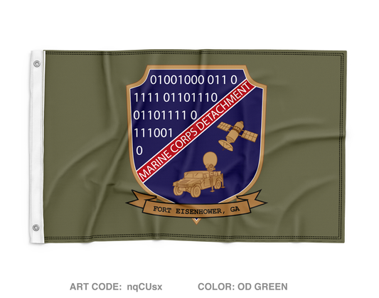 Marine Detachment Fort Gordon Wall Flag - nqCUsx