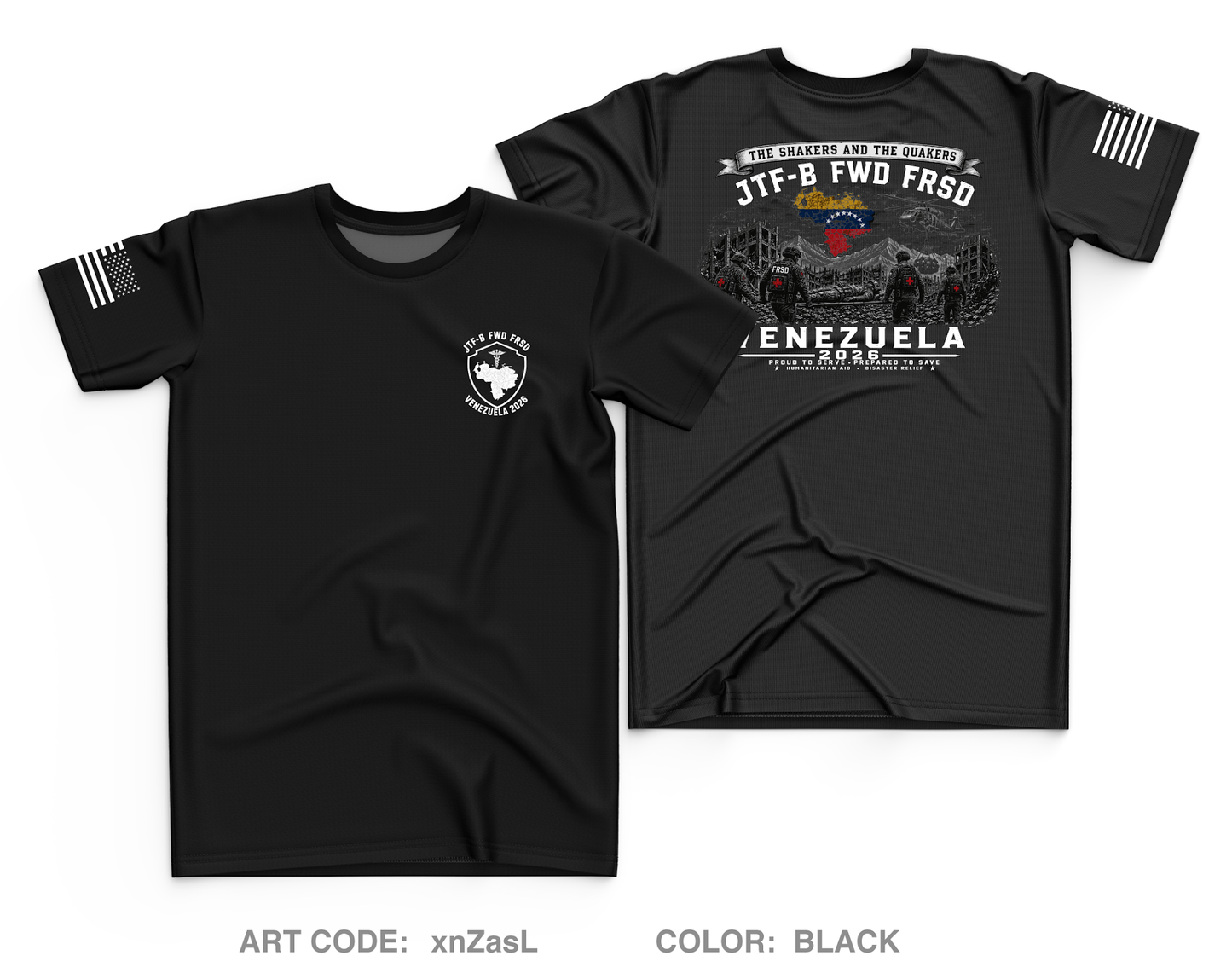 JTFB FRSD Venezuela Core Men's SS Performance Tee - xnZasL