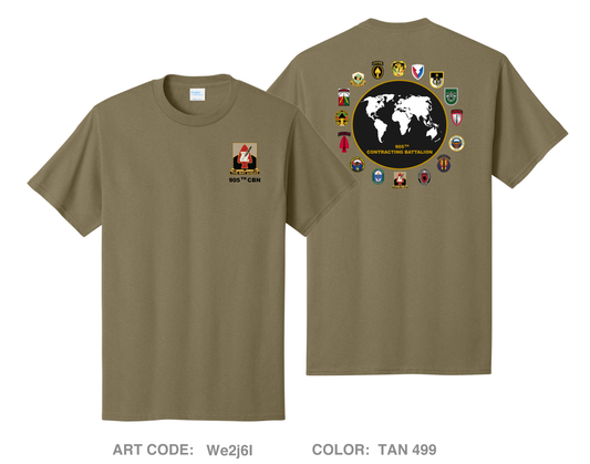 905th Contracting Battalion Comfort Unisex Cotton SS Tee - We2j6I