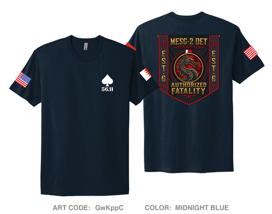 MESG-2 Detachment Bahrain Comfort Unisex Cotton SS Tee - GwKppC