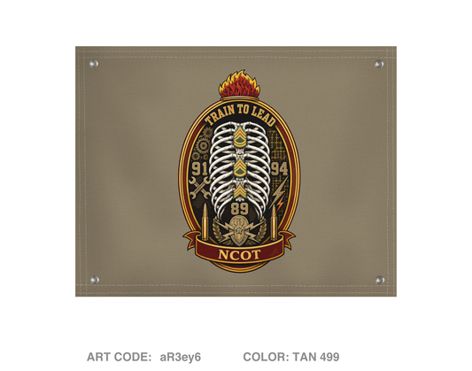 16th Ord Bn, NCOT Banner Flag - aR3ey6