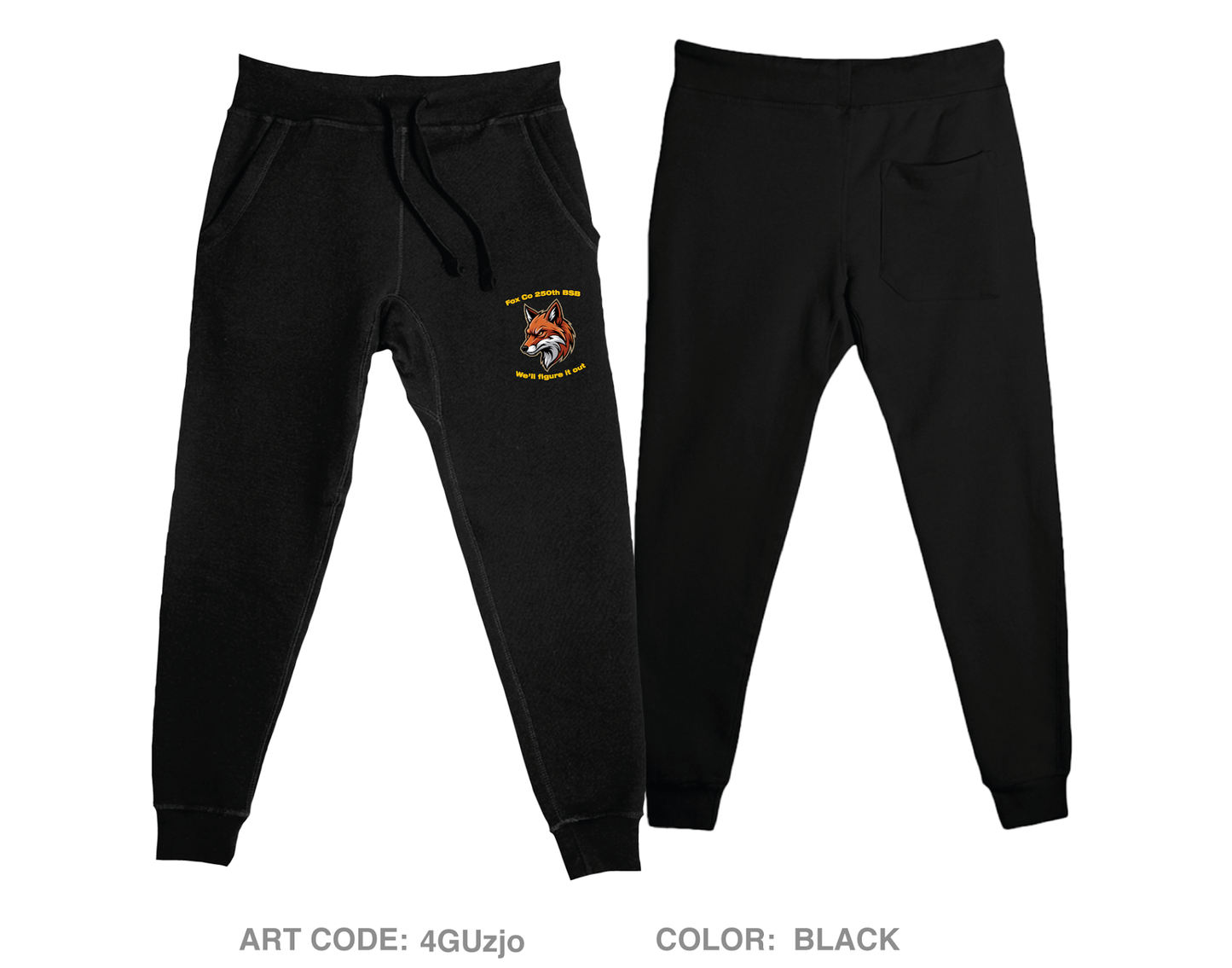 Fox Co 250th BSB Comfort Unisex Joggers Fundraising Collection - 4GUzjo