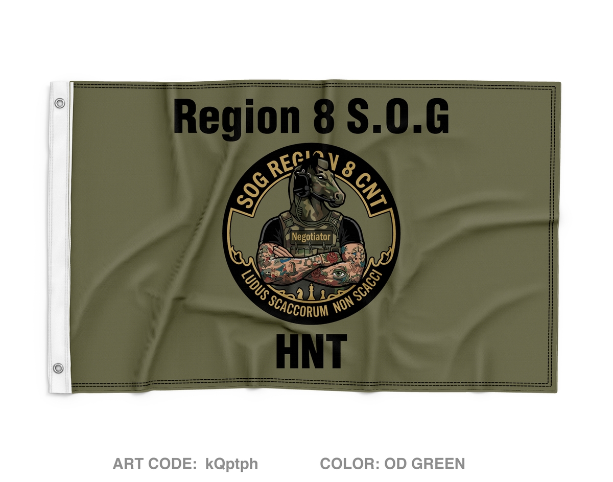 Region 8 HNT Wall Flag - kQptph