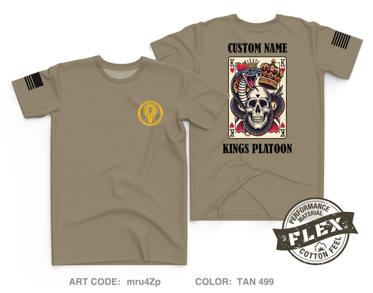 CUSTOM Kings Platoon Charlie Company 305th MI BN Core Men's SS Flex Performance Tee - mru4Zp