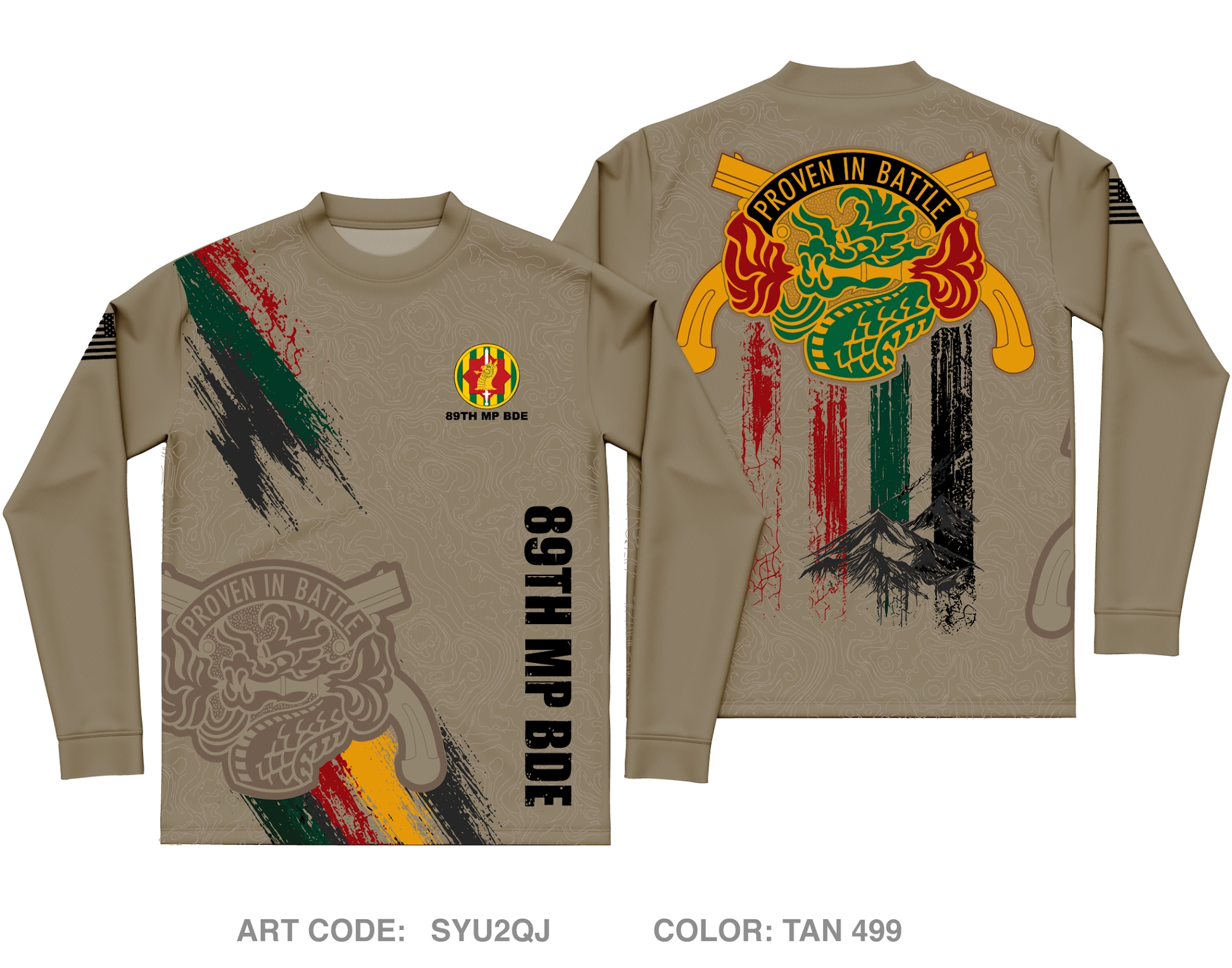 89th MP BDE Core Men's LS Performance Tee - SYU2QJ