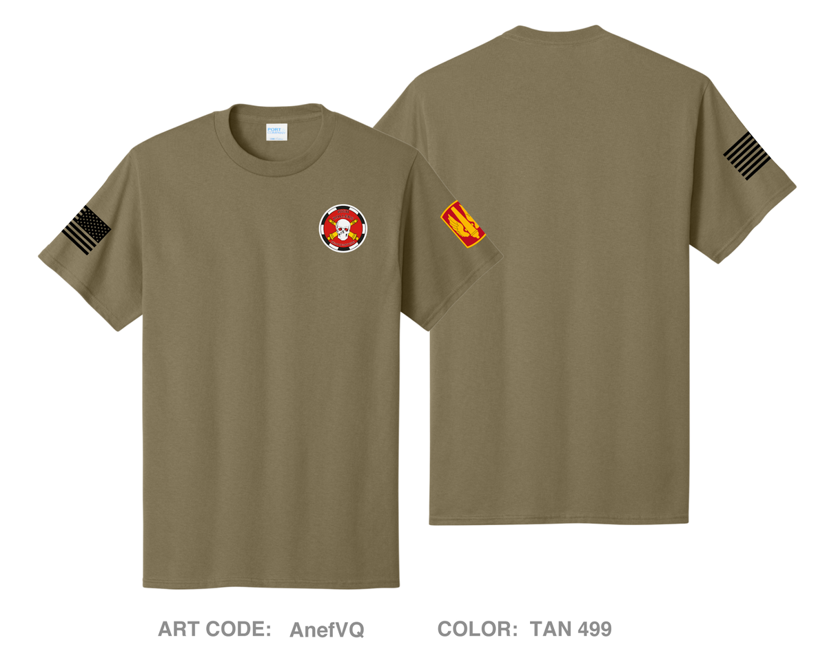 HQ, A BTRY, 3-321FAR Comfort Unisex Cotton SS Tee - AnefVQ