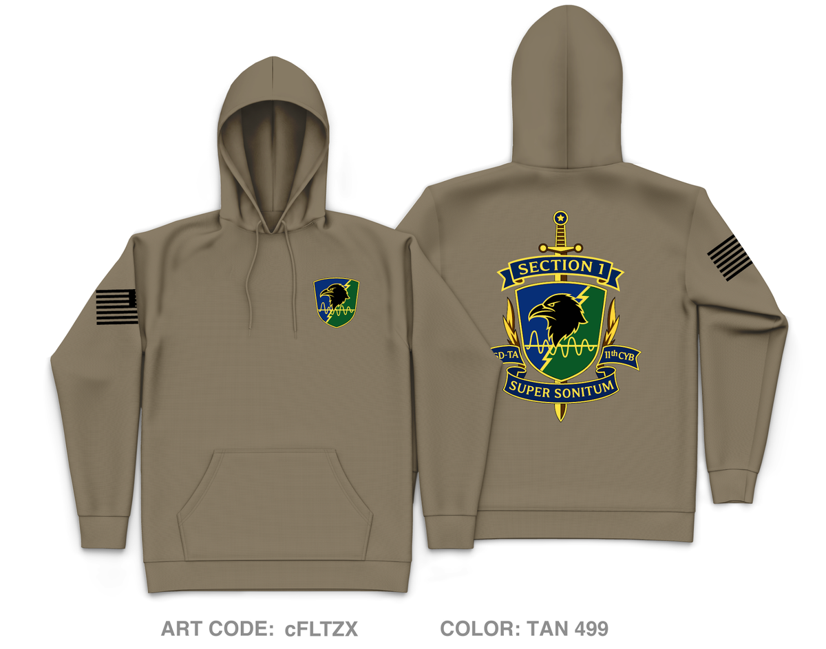 CSD-TA, D Co, 11th CWB Core Men's Hooded Performance Sweatshirt - cFLTZX