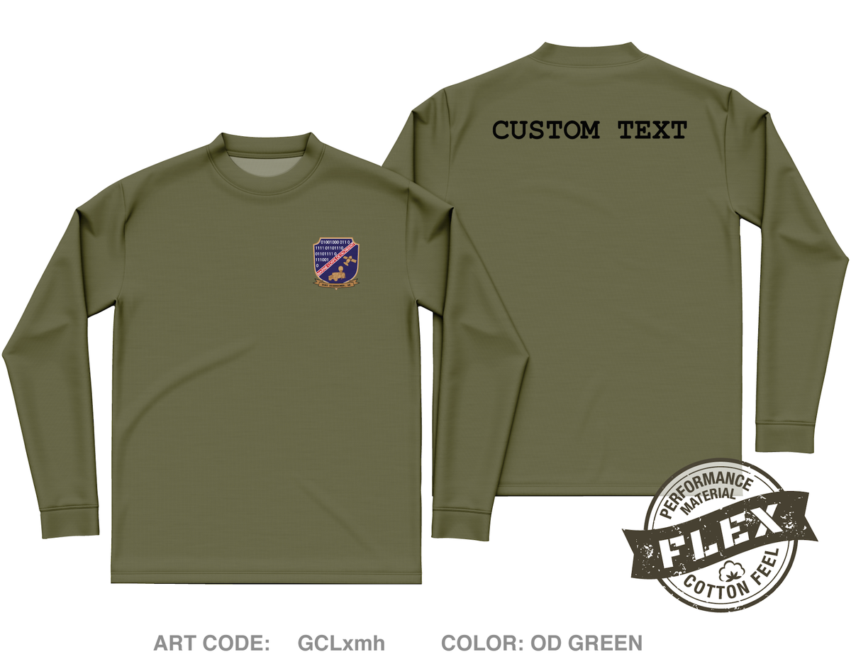 CUSTOM Marine Detachment Fort Gordon Core Men's LS Flex Performance Tee - GCLxmh