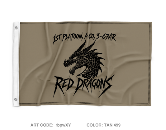 1st Platoon Wall Flag - rbpwXY