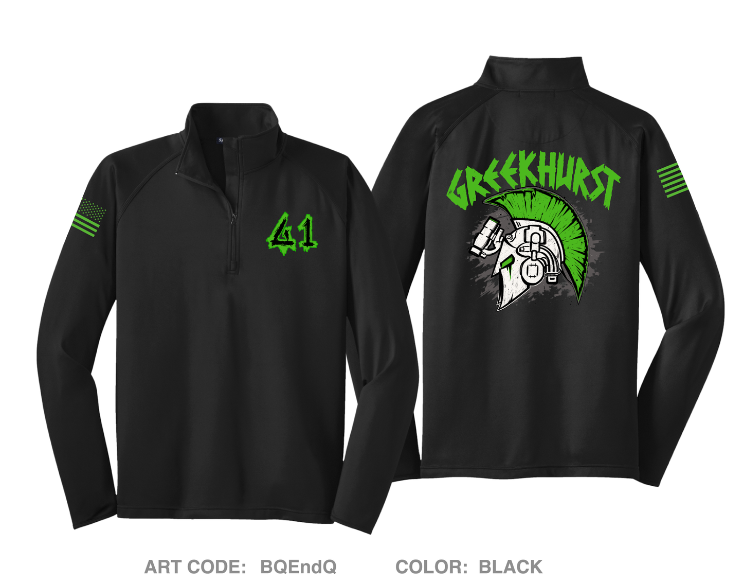 G1 Greeks Fundraising Collection Hi-Tech Performance Quarter-Zip Fleece Jacket - BQEndQ