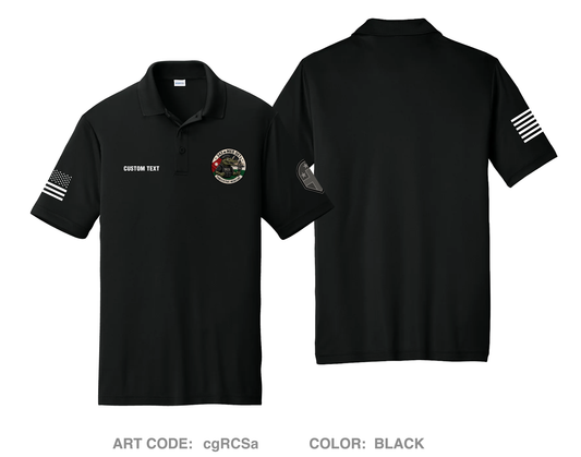 CUSTOM 342nd Medical Detachment (PM) Hi-Tech Performance Men's SS Polo - cgRCSa