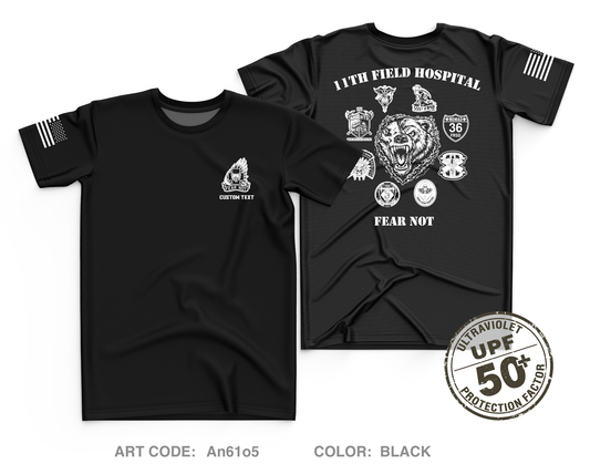 CUSTOM 11th Field Hospital Core Men's UPF 50+ Performance SS Tee - An61o5