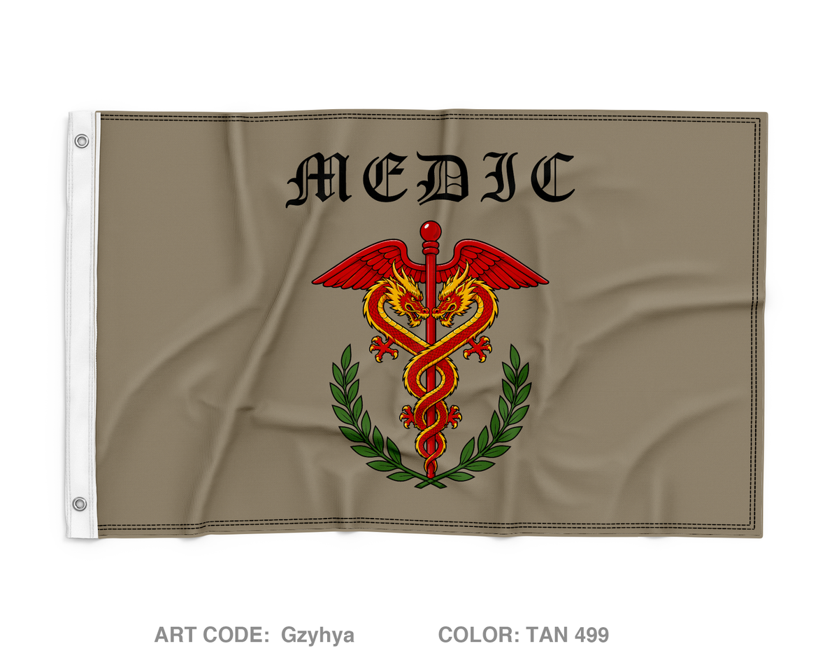 554 EN BN MEDICS Wall Flag - Gzyhya