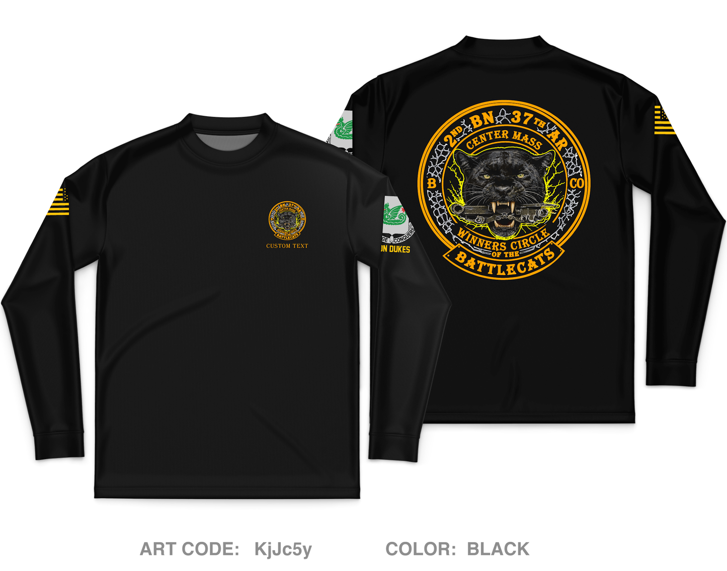 CUSTOM 2-37 / BattleCat Core Men's LS Performance Tee - KjJc5y