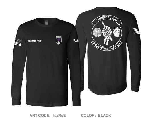 CUSTOM SICU Comfort Unisex Cotton LS Tee - fszRsE