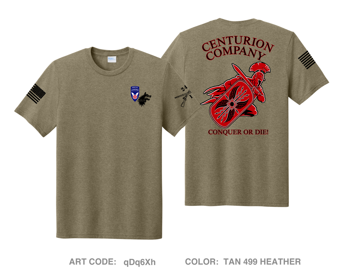 C Co. 1-24 (Centurions) Fundraising Collection Comfort Unisex Triblend SS Tee - qDq6Xh