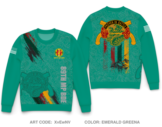 89th MP BDE Core Men's Crewneck Performance Sweatshirt - XvEwNV