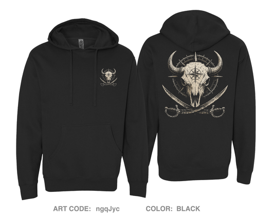 Bison Piracy Comfort Unisex Hooded Sweatshirt - ngqJyc