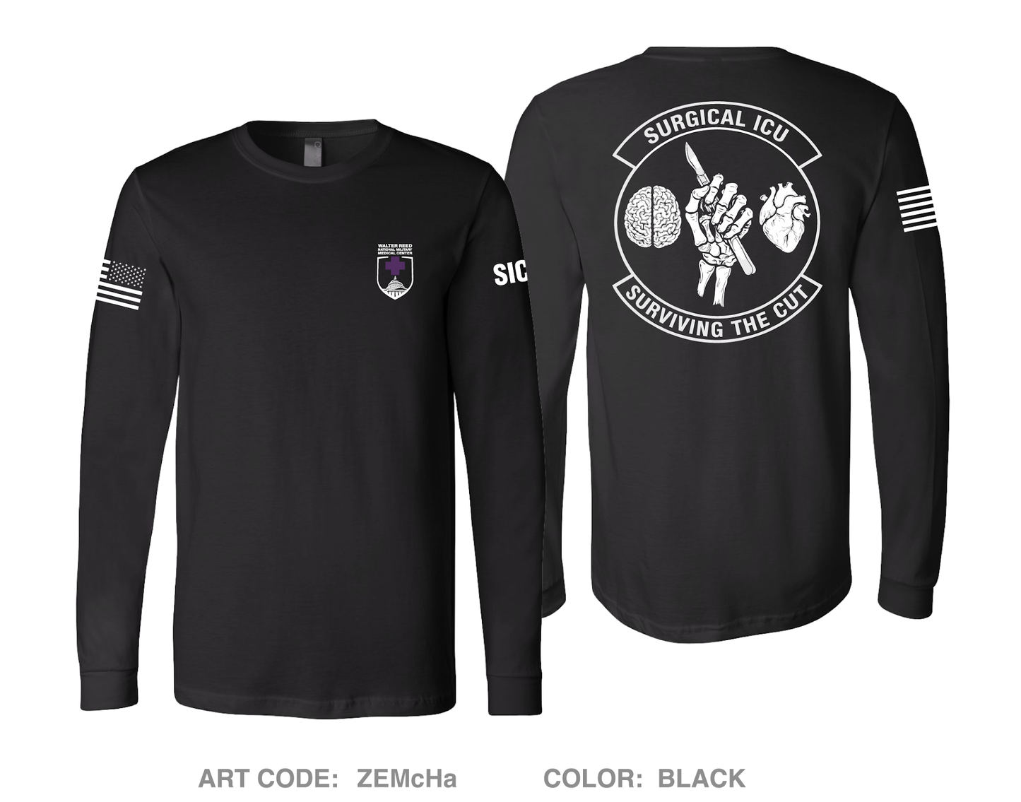 SICU Comfort Unisex Cotton LS Tee - ZEMcHa