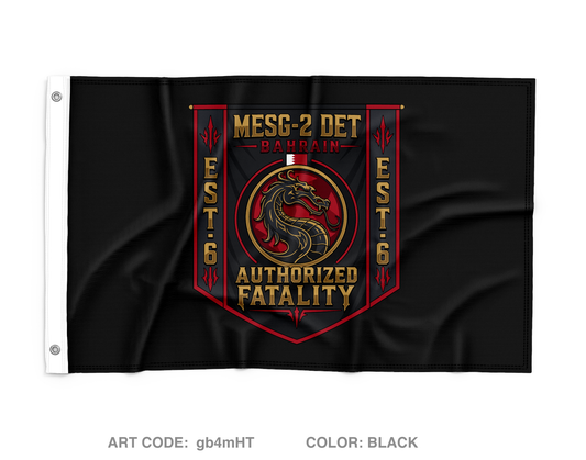 MESG-2 Detachment Bahrain Wall Flag - gb4mHT