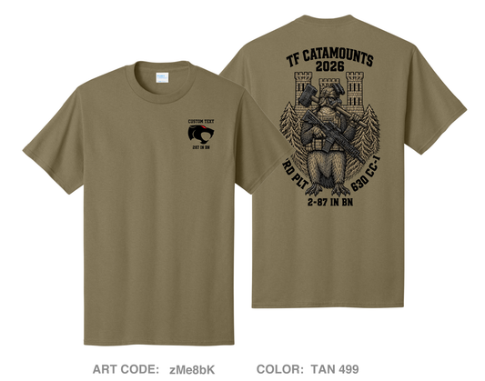 CUSTOM 3rd Platoon 63d CEC-I Comfort Unisex Cotton SS Tee - zMe8bK