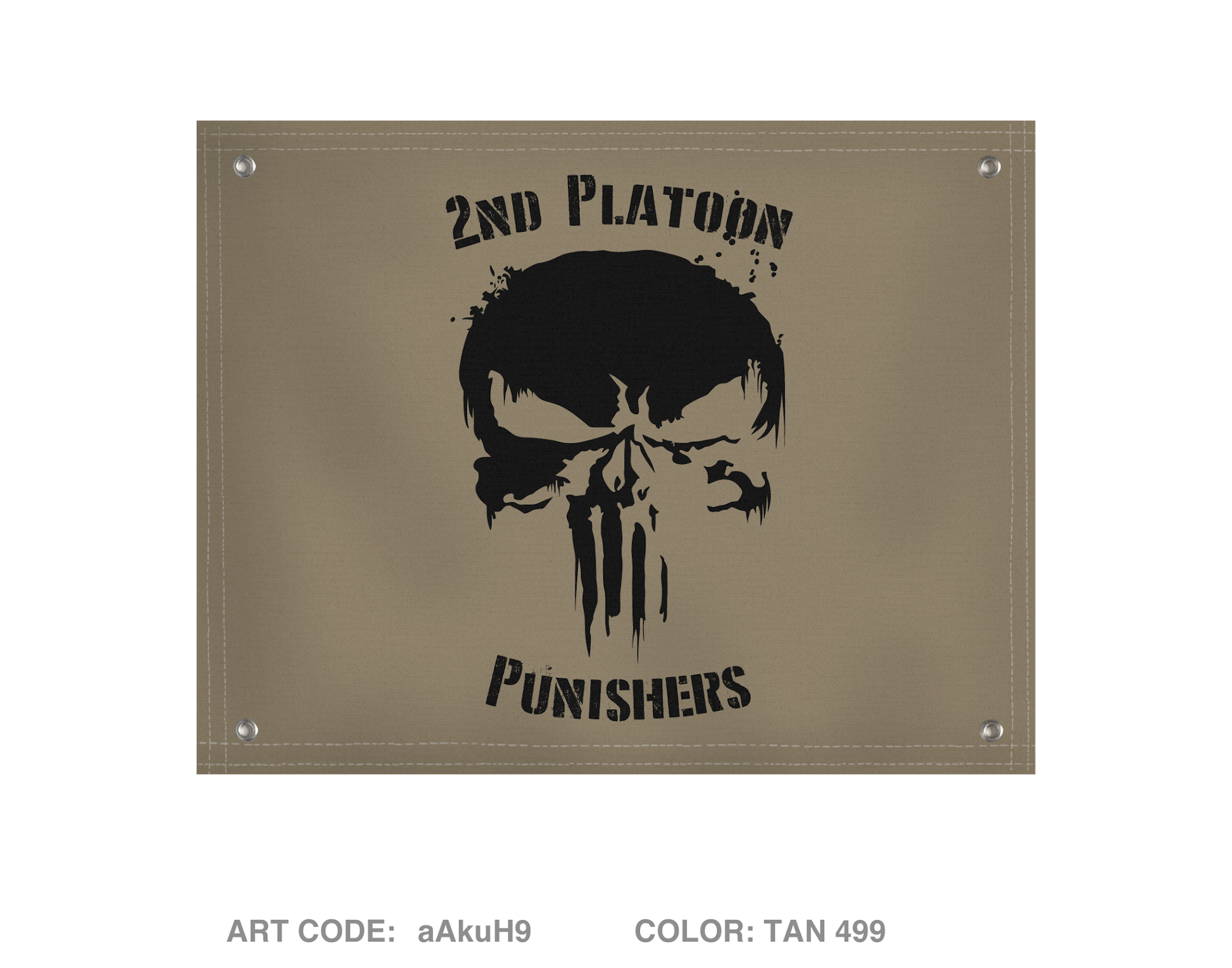 2nd Platoon Punishers Banner Flag - aAkuH9