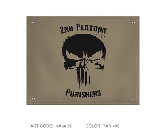 2nd Platoon Punishers Banner Flag - aAkuH9