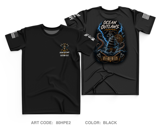 CUSTOM Ocean Outlaws Core Men's SS Performance Tee - 80HPE2