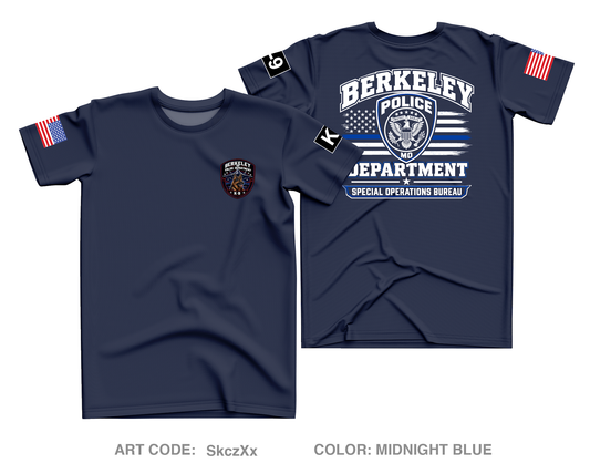 Berkeley Police Department Core Men's SS Performance Tee - SkczXx