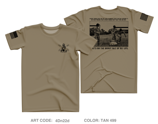 3D Battalion 112TH Field Artillery Regiment Core Men's SS Performance Tee - 4Dn22d