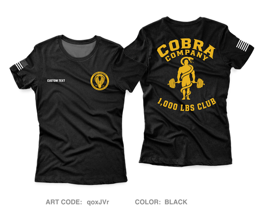 CUSTOM Charlie "Cobras" Company, 305th MI BN, 111th MI BDE Core Women's SS Performance Tee - qoxJVr