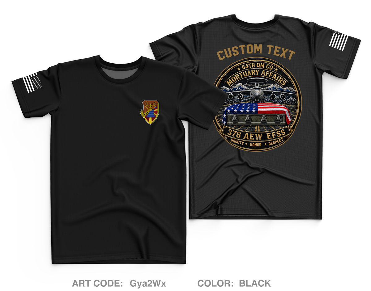 CUSTOM 54th/378th MA Core Men's SS Performance Tee - Gya2Wx