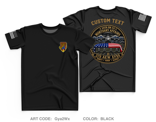 CUSTOM 54th/378th MA Core Men's SS Performance Tee - Gya2Wx