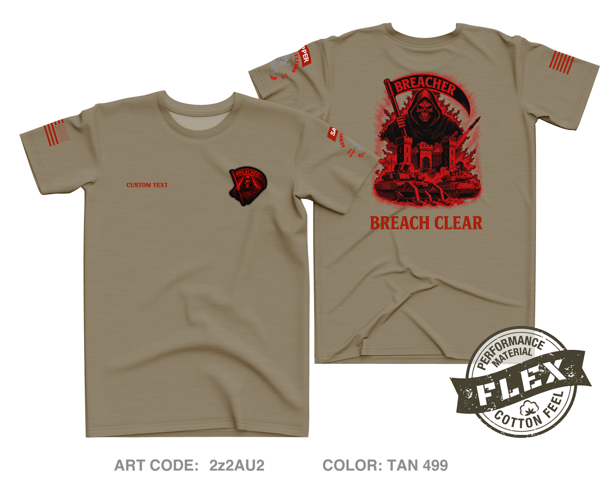 CUSTOM 82CEC-A (BREACHER), 16EN BN Core Men's SS Flex Performance Tee - 2z2AU2