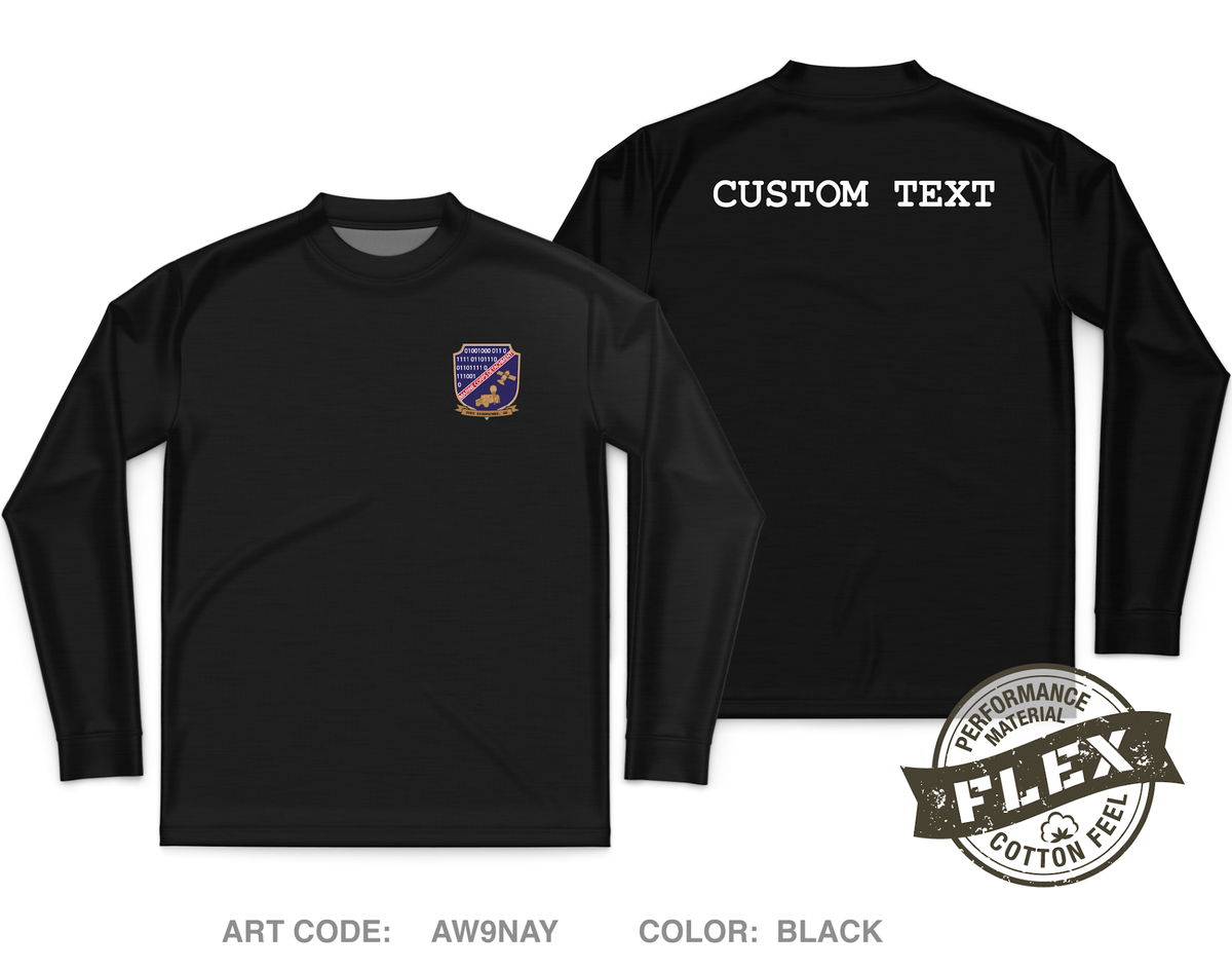CUSTOM Marine Detachment Fort Gordon Core Men's LS Flex Performance Tee - AW9NAY