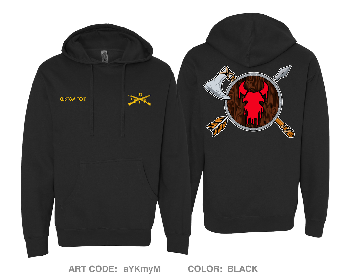 CUSTOM CO B 1-133 IN Comfort Unisex Hooded Sweatshirt - aYKmyM