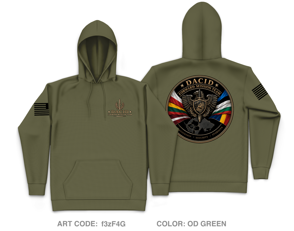 DACID Forward Missions Core Men's Hooded Performance Sweatshirt - f3zF4G