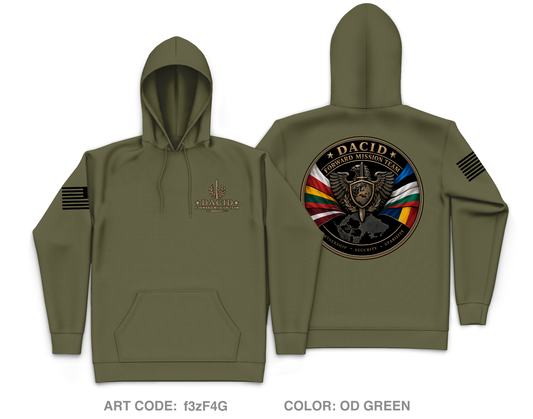 DACID Forward Missions Core Men's Hooded Performance Sweatshirt - f3zF4G