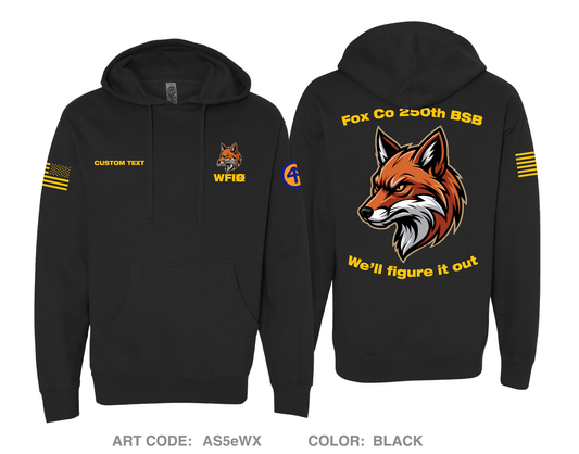 CUSTOM Fox Co 250th BSB Comfort Unisex Hooded Sweatshirt Fundraising Collection - AS5eWX
