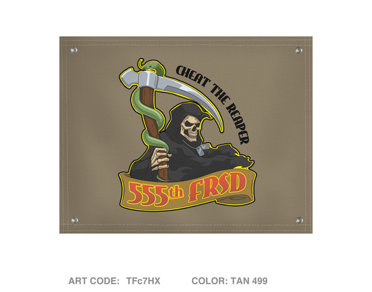 555th FRSD Banner Flag - TFc7HX