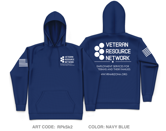 Veteran Resource Netwok Core Men's Hooded Performance Sweatshirt - RPkSk2