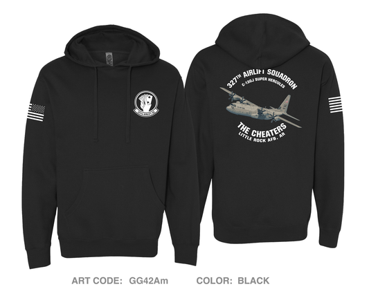 327th Airlift Squadron Comfort Unisex Hooded Sweatshirt