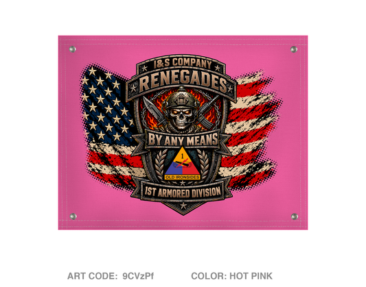 I&S Company, HHBN, 1AD Banner Flag - 9CVzPf