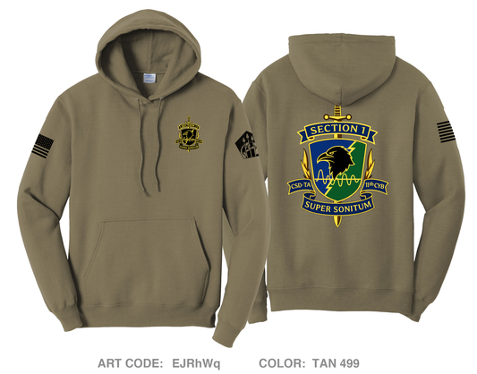 CSD-TA, D Co, 11th CWB Comfort Unisex Hooded Sweatshirt - EJRhWq