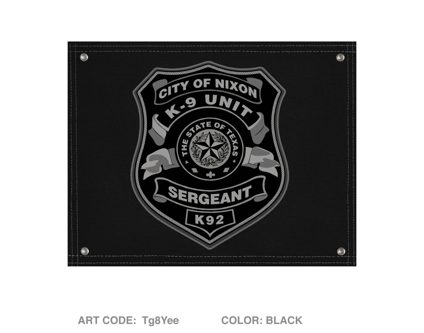 Nixon Police K9 Banner Flag - Tg8Yee